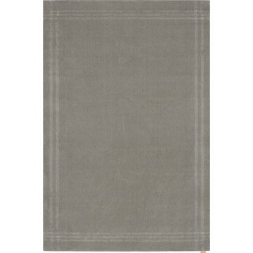 Covor gri deschis din lână 133x190 cm Calisia M Grid Rim – Agnella