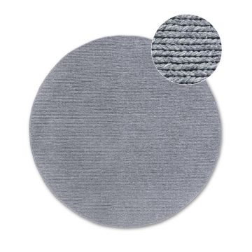 Covor gri țesut manual rotund din lână ø 200 cm Francois – Villeroy&Boch