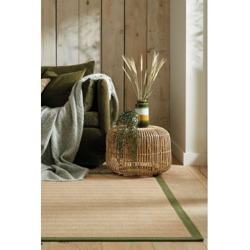 Covor Kira Jute Green, Flair Rugs, 160x230 cm, iuta/poliester, verde