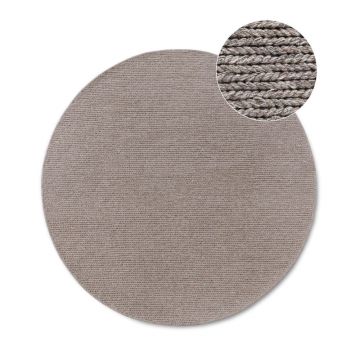 Covor maro deschis țesut manual rotund din lână ø 200 cm Francois – Villeroy&Boch