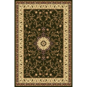 Covor modern Lotus 523/310 polipropilena heat-set, model floral bej-verde, 200 x 300 cm
