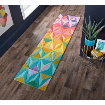 Covor Reverie Multi, Flair Rugs, 60x230 cm, lana, multicolor