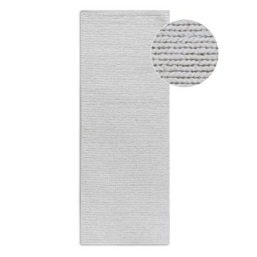 Covor tip traversă alb țesut manual din lână 80x200 cm Francois – Villeroy&Boch