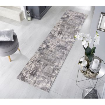 Covor traversă Wonderlust Gri 80X300 cm, Flair Rugs