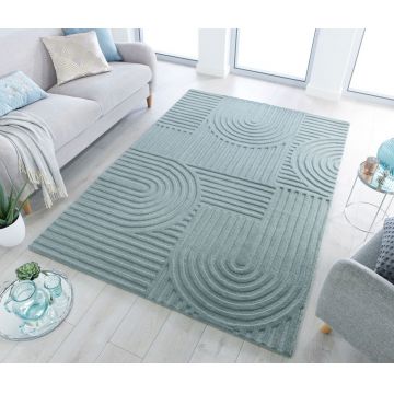 Covor Zen Garden Duck Egg, Flair Rugs, 160x230 cm, lana, verde