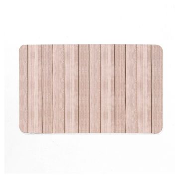 Covoraș de baie maro din cauciuc 50x80 cm Calista – douceur d'intérieur