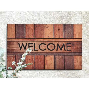 Covoras Intrare Hardwood, 40x60 cm, Cauciucat