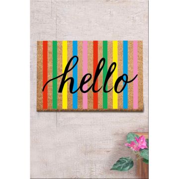 Covoras Intrare Helloyna, 40x60 cm, din Fibre de Cocos