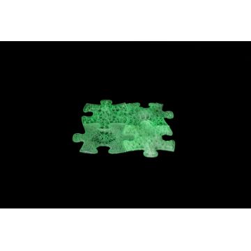 Covoras ortopedic senzorial puzzle set fluorescent straluceste in intuneric