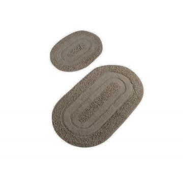Set 2 Covorase de Baie Macaroni Bej (Bumbac 100%)