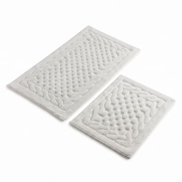 Set Covor de baie (2 bucăți), Crem