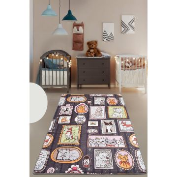 Covor de Copii Cats and Dogs,  Multicolor, 80x150 cm