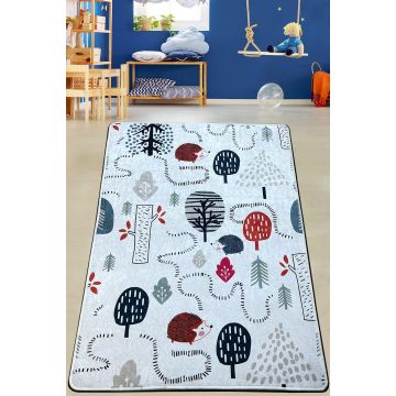 Covor de Copii Padure Alba, Multicolor, 80x120 cm