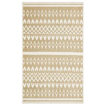 Covor de living / dormitor Maze Home Mondo Reversibil, Cream Beige 03 (diverse dimensiuni), 120x180 cm
