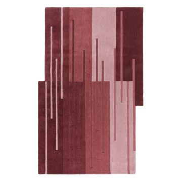 Covor burgundy Èu009Besut manual din lÃ¢nÄ120x180 cm Split Ombre Shaped âu0080Flair Rugs