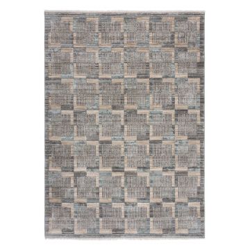 Covor gri/bej 80x155 cm Evelyn Blocks – Flair Rugs