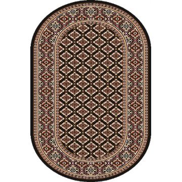 Covor Apium Black Oval, Wilton