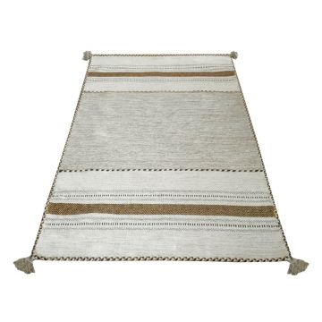 Covor din bumbac Floorita Antique Kilim, 160 x 230 cm, bej