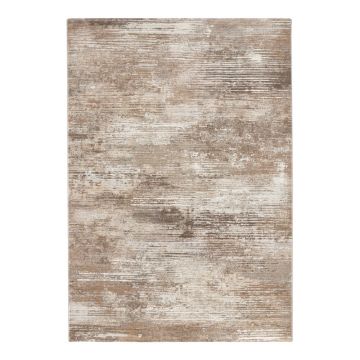 Covor Elle Decoration Arty Trappes, 80 x 150 cm, maro - crem