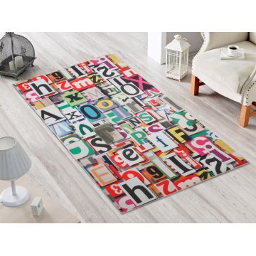 Covor Letters 2012 Multicolor, 80 x 120 cm