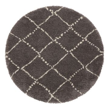 Covor Mint Rugs Hash, ⌀ 160 cm, gri ieftin