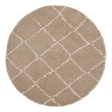 Covor maro deschis Mint Rugs Hash, ⌀ 160 cm ieftin