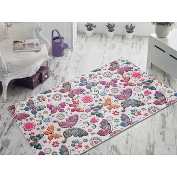 Covor pentru copii Butterfly 2008 Multicolor, 80 x 150 cm