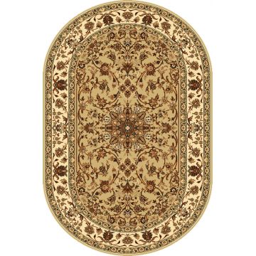 Covor Samir Beige Oval, Wilton