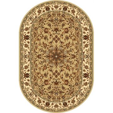 Covor Samir Beige Oval, Wilton