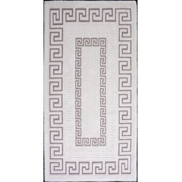Covor tesut din bumbac Versace Bej, 100 x 150 cm