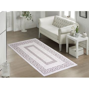 Covor tesut din bumbac Versace Bej, 120 x 180 cm Covor tesut din bumbac Versace Bej, 120 x 180 cm