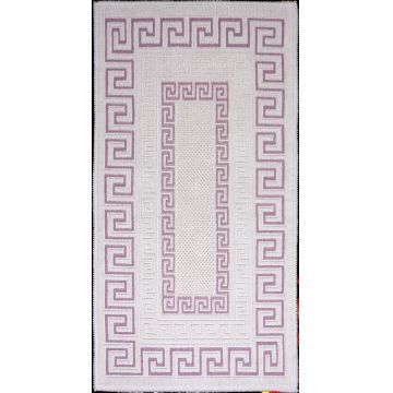 Covor tesut din bumbac Versace Roz, 80 x 200 cm