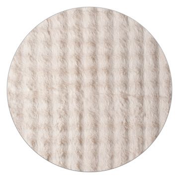 Covor bej lavabil rotund ø 145 cm Bubbly – Oyo Concept