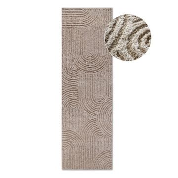 Covor tip traversă bej 80x240 cm Chappe Beige – Elle Decoration