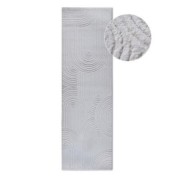 Covor tip traversă crem 80x240 cm Chappe Cream White – Elle Decoration