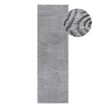 Covor tip traversă gri 80x240 cm Chappe Light Grey – Elle Decoration
