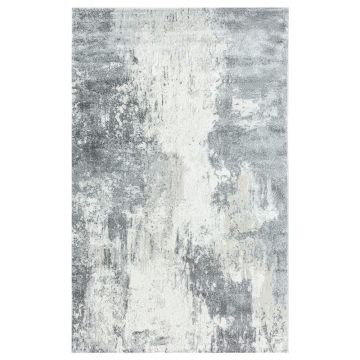 250x350 cm Covor Gri/Crem, Design Modern, Living/Hol/Dormitor, 60% Polipropilenă și 40% Polyester, Model ColorRiver