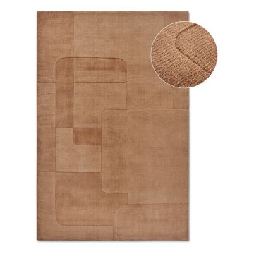 Covor maro țesut manual din lână 120x170 cm Charlotte – Villeroy&Boch