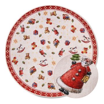 Covor roșu rotund ø 150 cm cu model de Crăciun Red Christmas – Villeroy&Boch