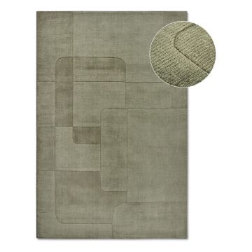 Covor verde țesut manual din lână 80x150 cm Charlotte – Villeroy&Boch