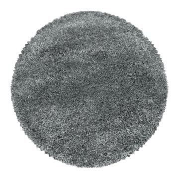 Covor gri rotund ø 200 cm Fluffy – Ayyildiz Carpets