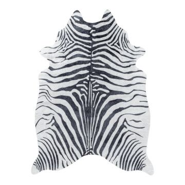 Blană neagră-albă sintetică 100x135 cm Etosha – Ayyildiz Carpets Blană neagră-albă sintetică 100x135 cm Etosha – Ayyildiz Carpets