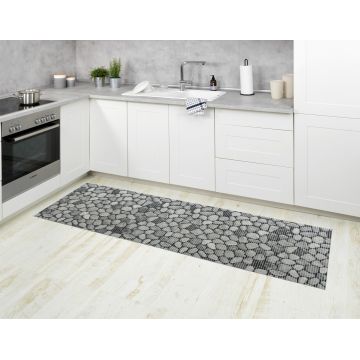 Covor de bucatarie Sassi, Wenko, 65x200x0.5 cm, PVC/plastic, multicolor