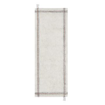Covor tip traversă crem lavabil/țesut manual din bumbac 80x230 cm Cuisine Natural – Lorena Canals