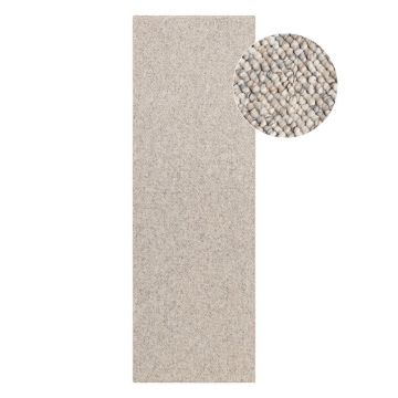 Covor tip traversă gri/crem lavabil 80x240 cm Rocco Dark Cream – Elle Decoration