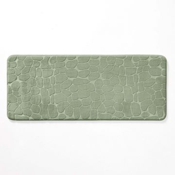 Covoraș de baie verde 50x120 cm Ricochet – douceur d'intérieur