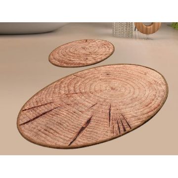 Set 2 Covorase de Baie Wood