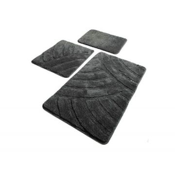 Set 3 Covorase de Baie Alya Fume (Acryl)