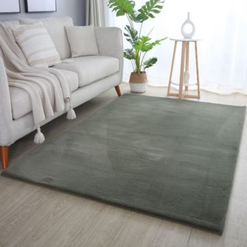 Covor Pouffy V1 Verde 60 x 110cm Covor Pouffy V1 Verde 60 x 110cm