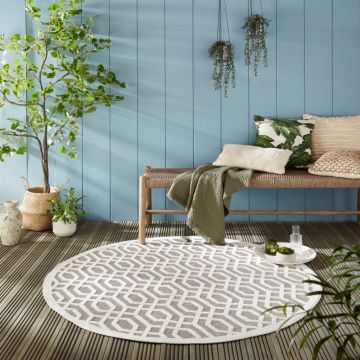 Covor Mataro Natural 160X160 cm, rotund, Flair Rugs